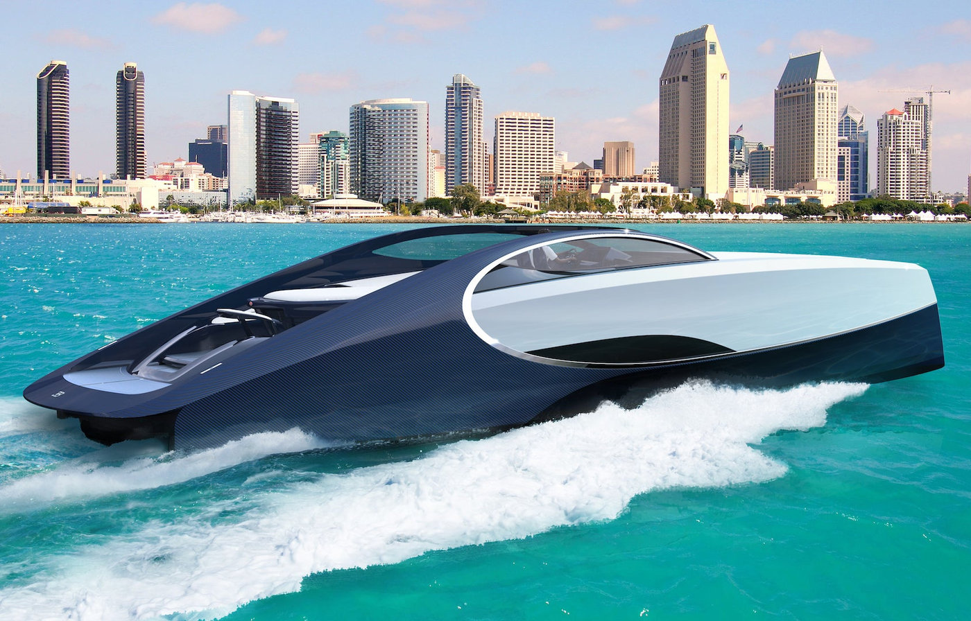 Siêu phẩm Bugatti Niniette 66 – Bugatti Chiron trên mặt nước