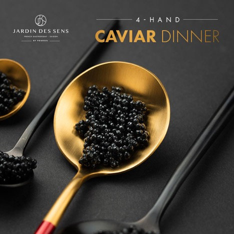 Caviar Dinner tại Jardin Des Sens với sự kết hợp của hai đầu bếp nổi danh