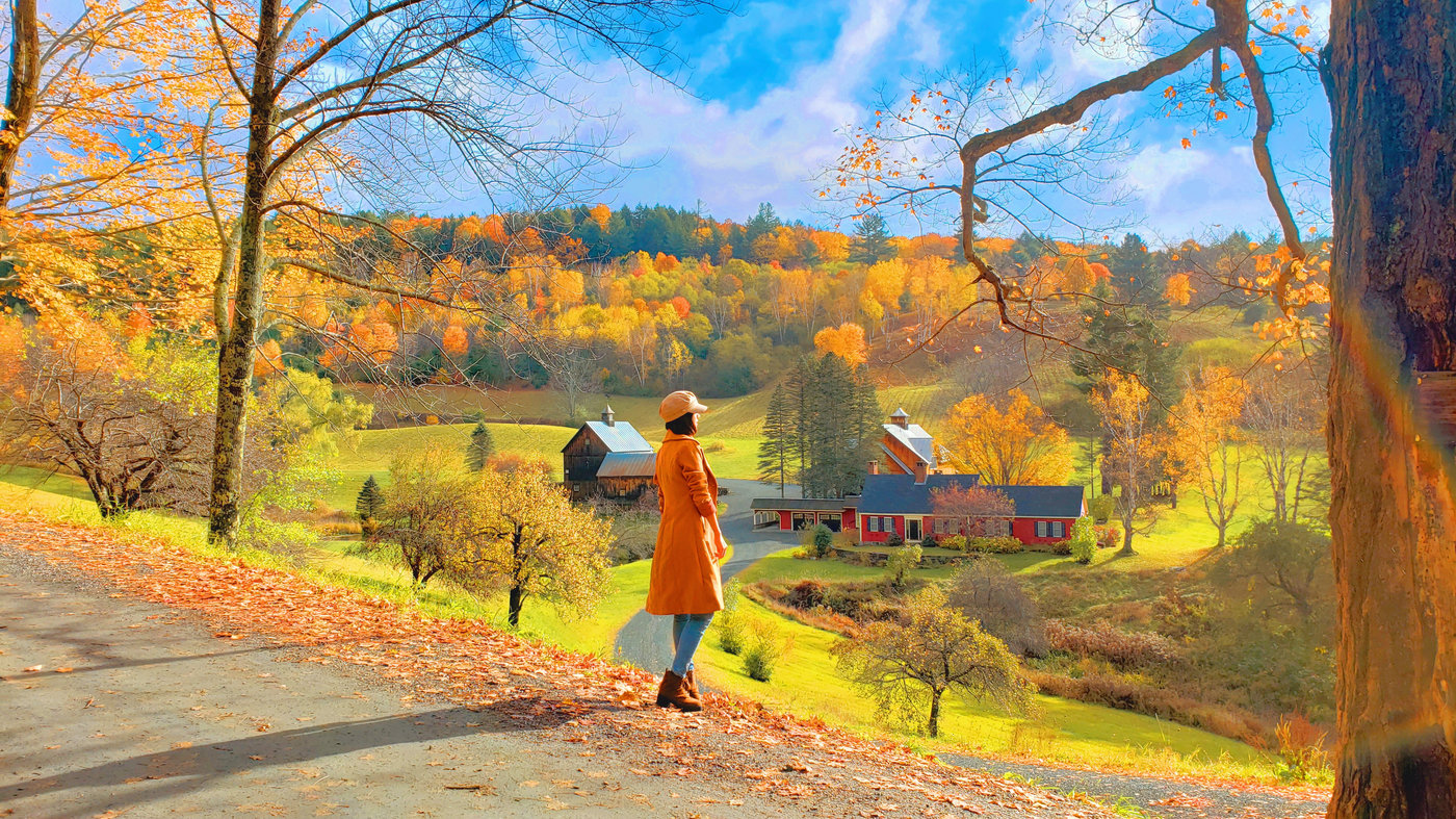 Vẻ đẹp ngoạn mục của New England trong mùa thu vàng mênh mang