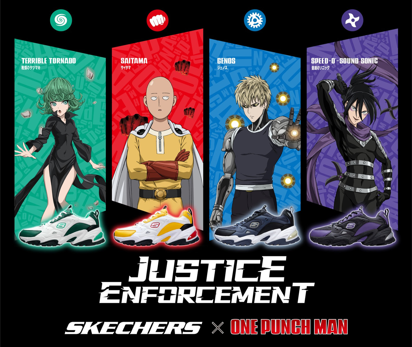Skechers ra mắt bộ sưu tập đánh dấu sự kết hợp cùng One Punch Man