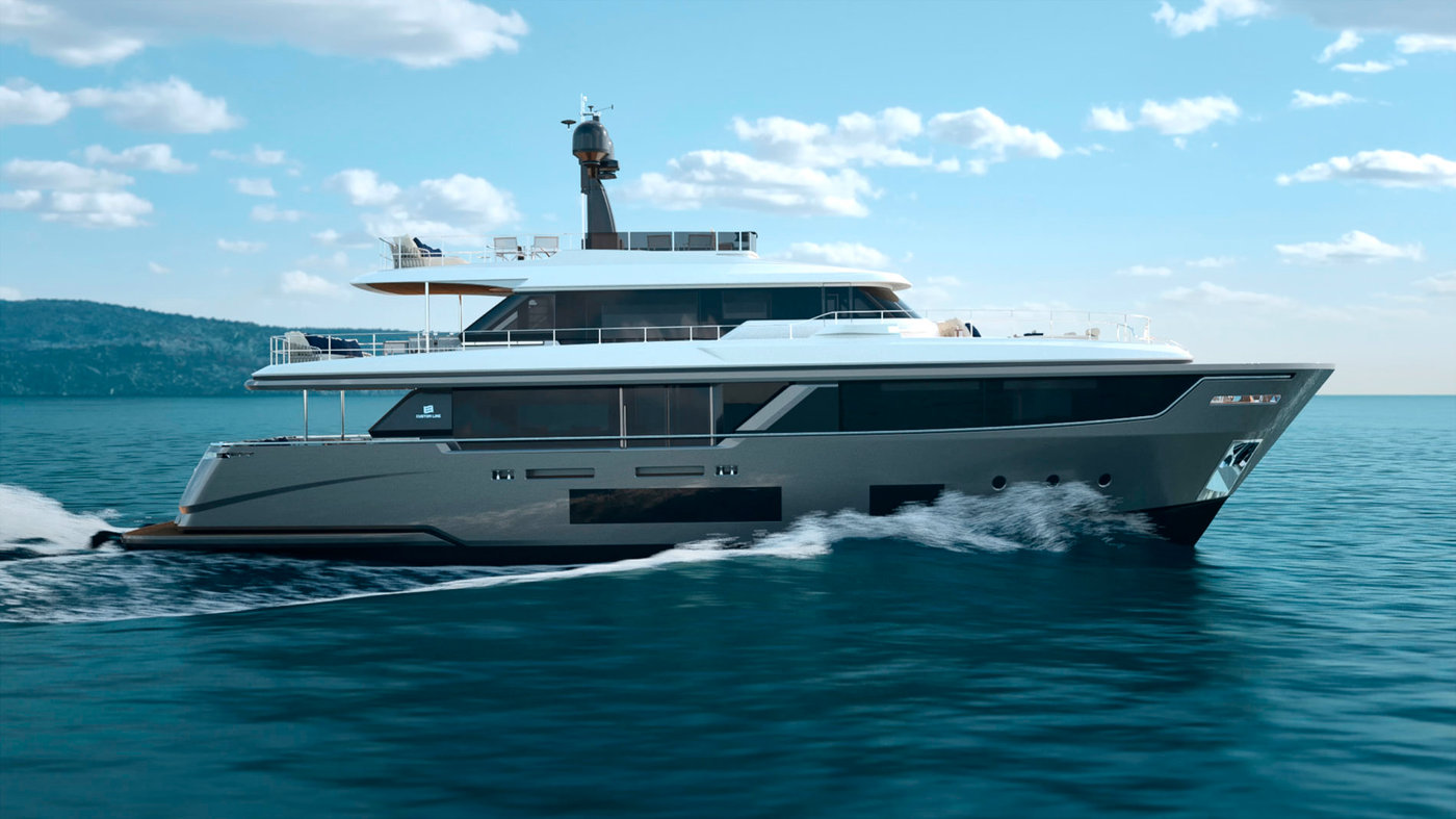 Du thuyền Custom Line Navetta 30 đầu tiên sắp sửa cập bến Hồng Kông