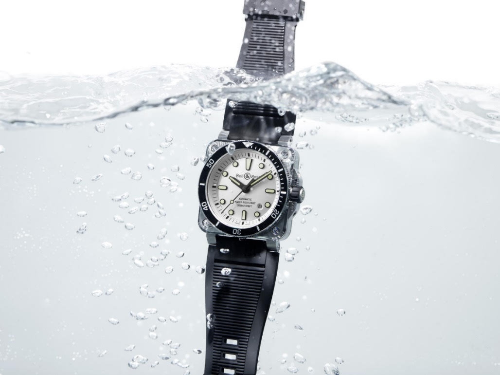 Đồng hồ lặn Bell & Ross BR 03-92 Diver White – vẻ đẹp lạnh lẽo xuyên qua đại dương
