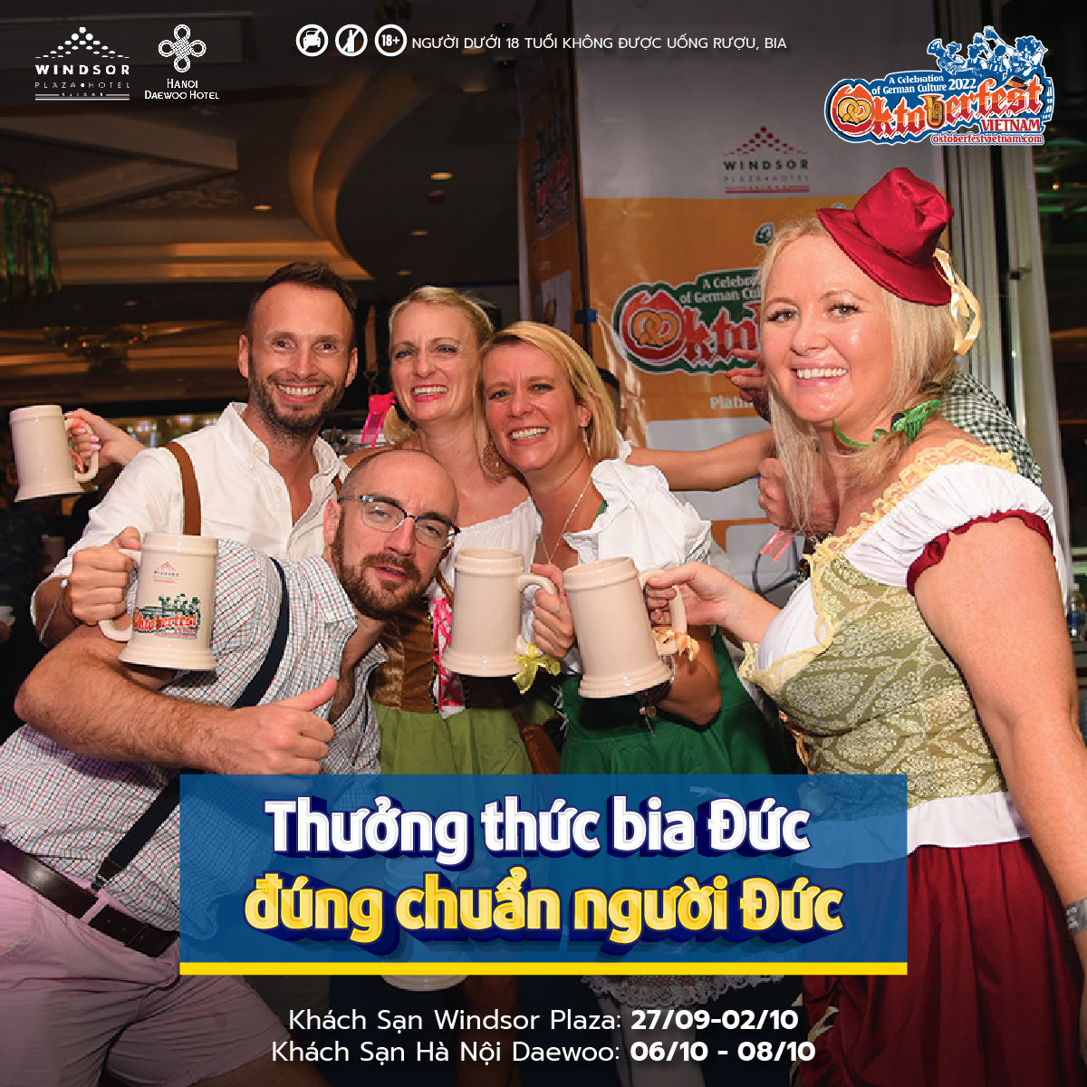 Oktoberfest Vietnam 2022 – tuần lễ ẩm thực và văn hóa Đức tại TP.HCM và Hà Nội