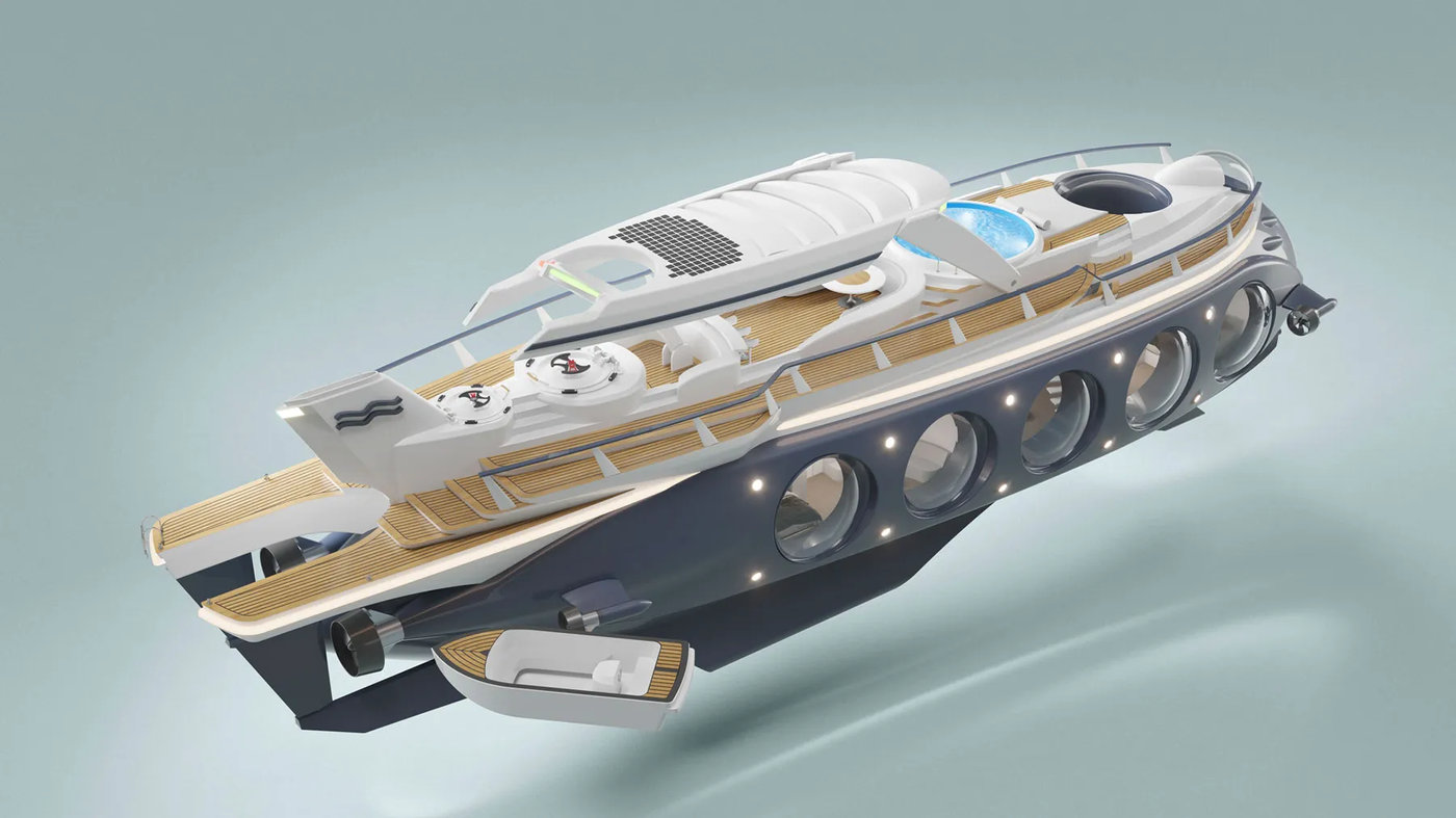 Nautilus – Concept độc lạ về một du thuyền có khả năng di chuyển dưới mặt nước