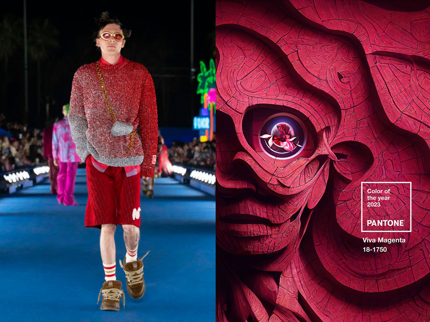 “F5” phong cách thời trang năm 2023 với màu đỏ Viva Magenta đầy mạnh mẽ