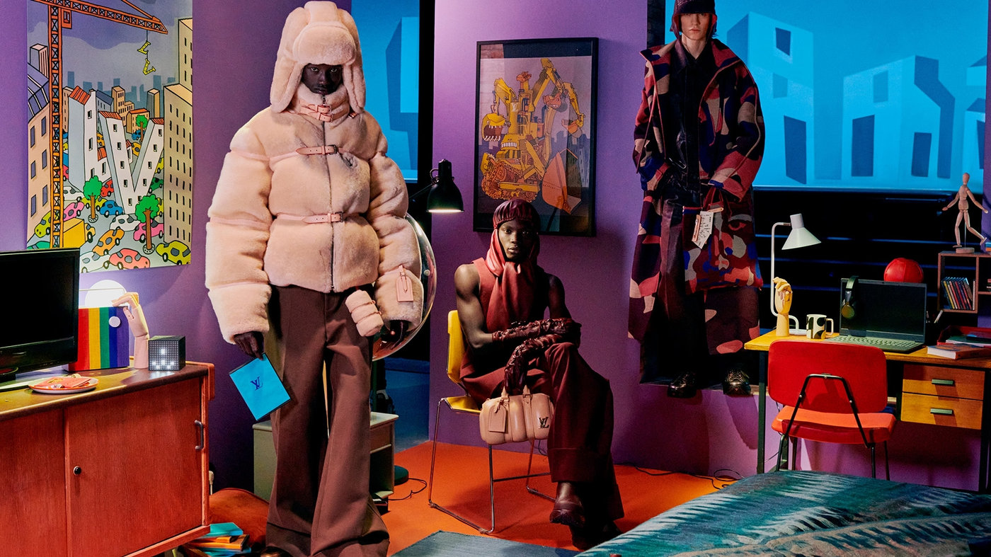 BST Louis Vuitton Thu – Đông Nam 2023: Hồi ức ấu thơ tươi đẹp của phái mạnh