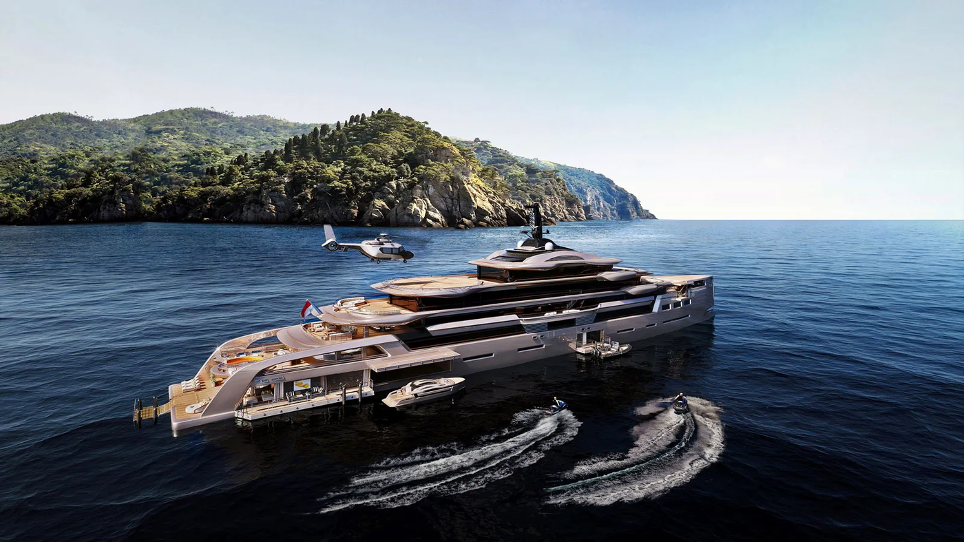 Stardom – Concept gigayacht đầy hào nhoáng, tiện nghi với beach club hai tầng