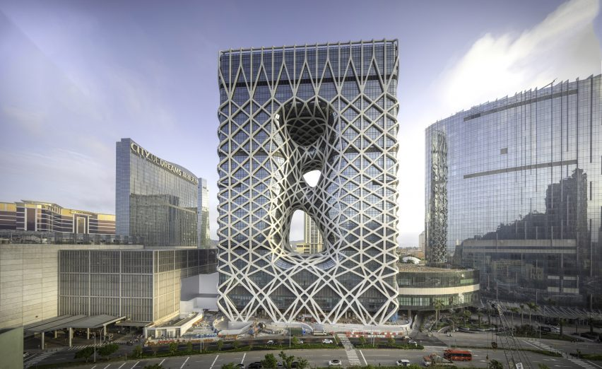 Morpheus hotel ở Ma Cao – tòa nhà có bộ giáp lưới hình học tự do đầu tiên trên thế giới