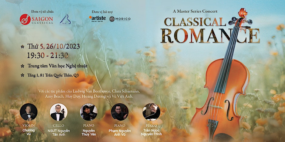 “Classical Romance” – Saigon Classical sẽ mang đến những giai điệu ngập tràn hạnh phúc