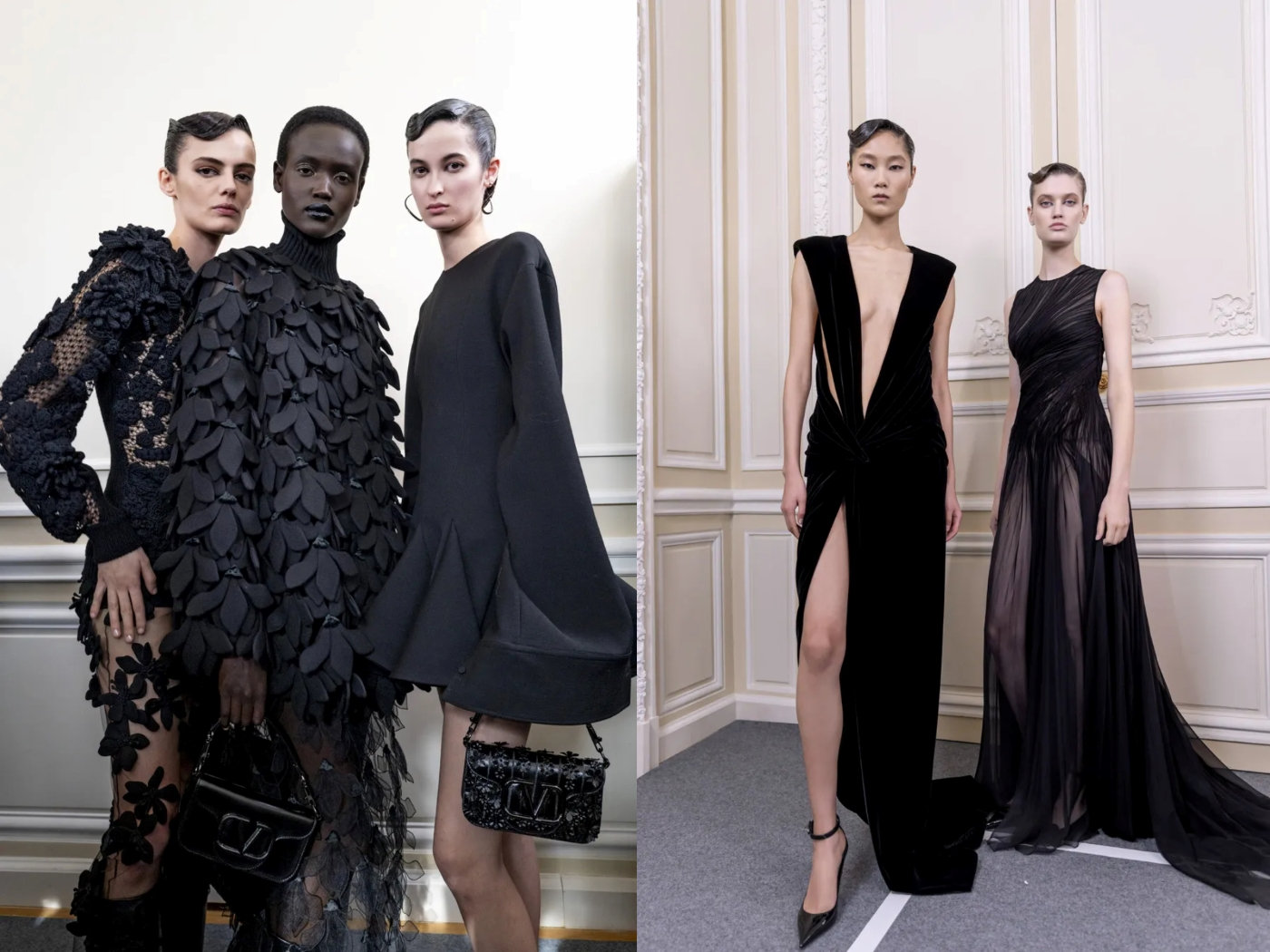 BST Valentino Thu Đông 2024: Khúc biến tấu quyền lực của màu đen