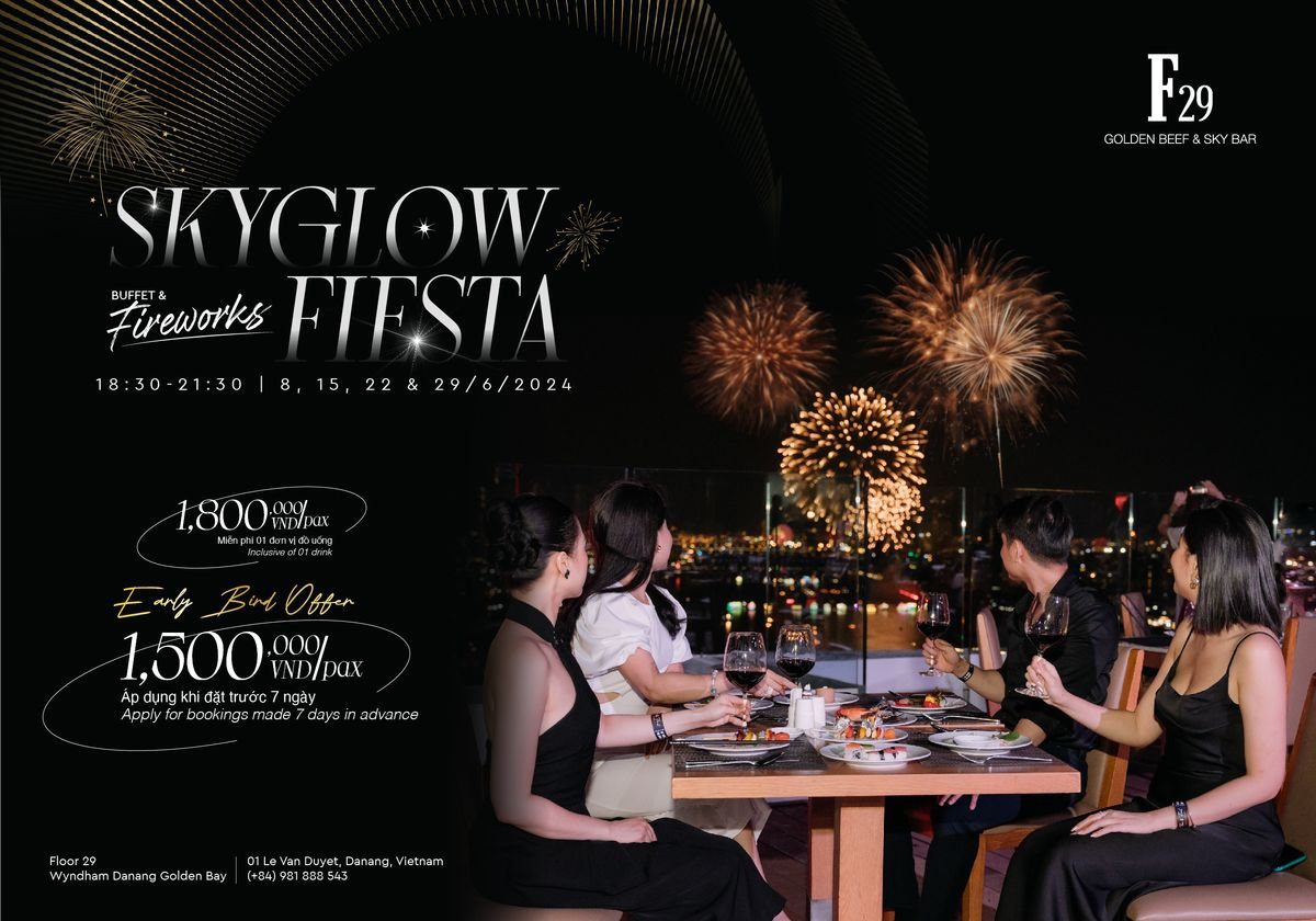 Ngắm pháo hoa rực rỡ, tận hưởng mùa hè khác biệt tại Wyndham Danang Golden Bay