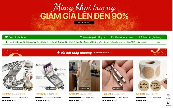 Temu âm thầm xâm nhập thị trường Việt Nam và tham vọng thống trị khu vực Đông Nam Á