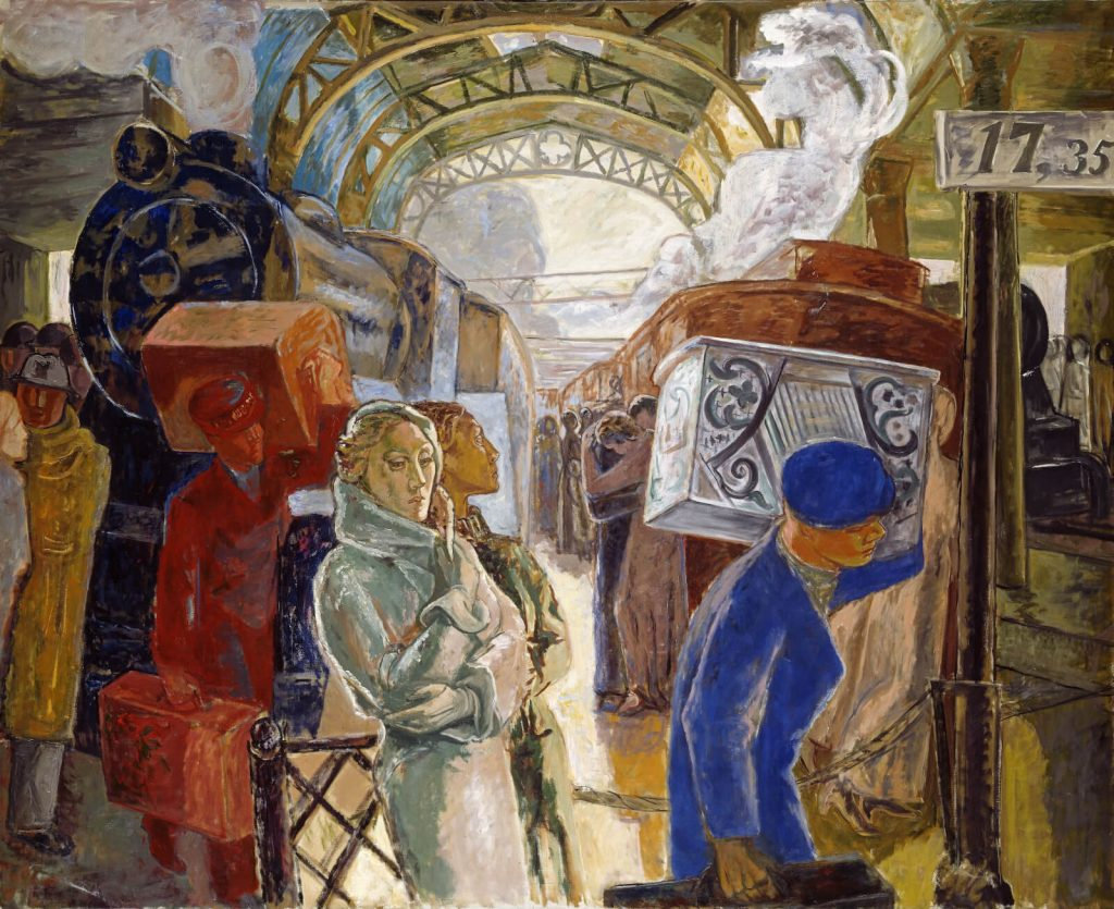 "The Railway Station" của Alf Rolfsen – Bức tranh về trạm dừng chân của thời gian
