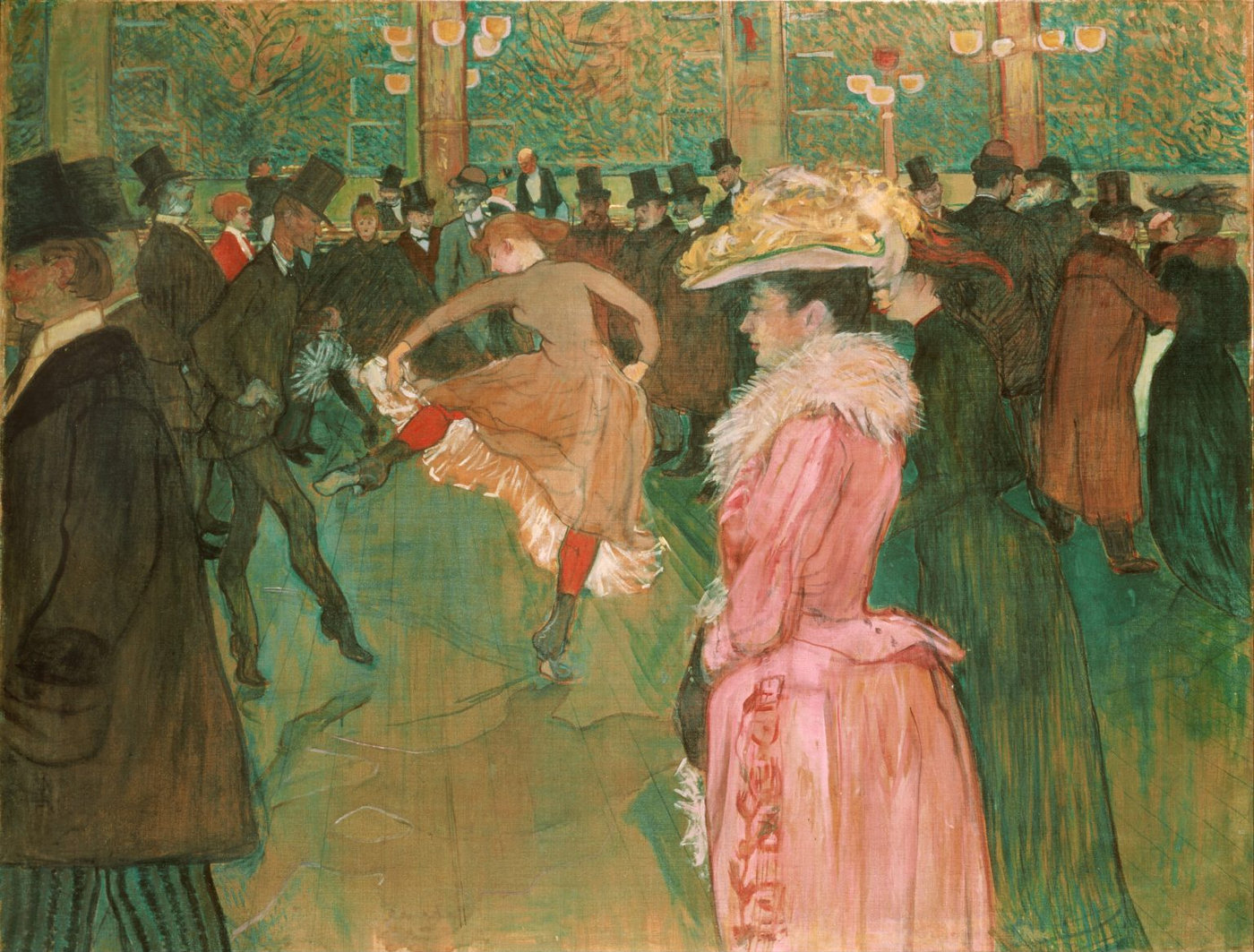 “At the Moulin Rouge, The Dance” – Henri de Toulouse-Lautrec – Đêm sôi động ở Paris
