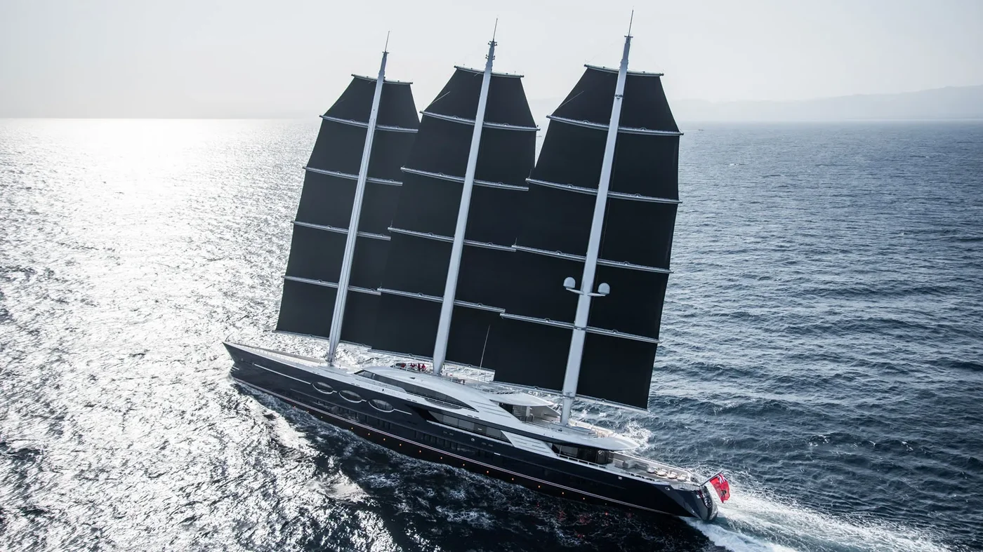Cận cảnh siêu du thuyền buồm lớn thứ hai thế giới: Oceanco Black Pearl