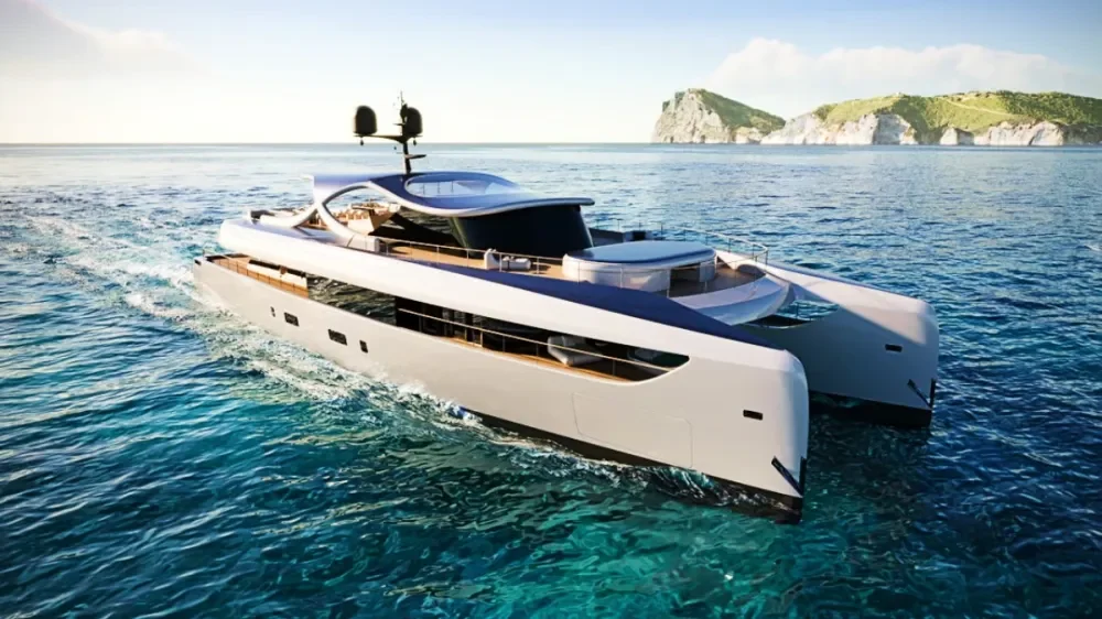 Rossinavi kết hợp cùng Yves Béhar tạo nên siêu phẩm du thuyền catamaran lai điện