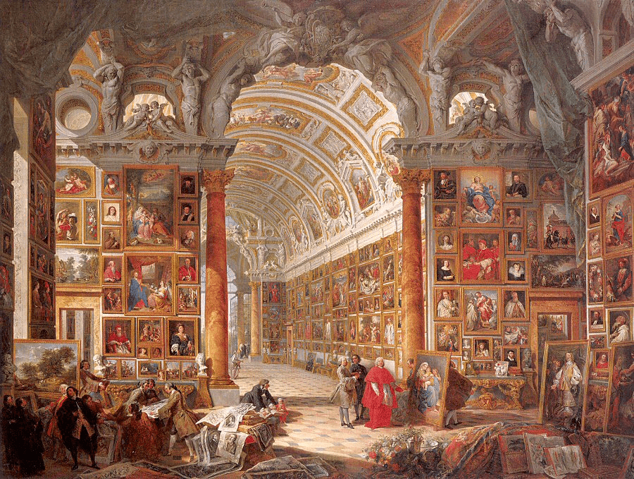 "Interior of a Picture Gallery" của Giovanni Paolo Panini – bộ sưu tập tuyệt tác huyền thoại