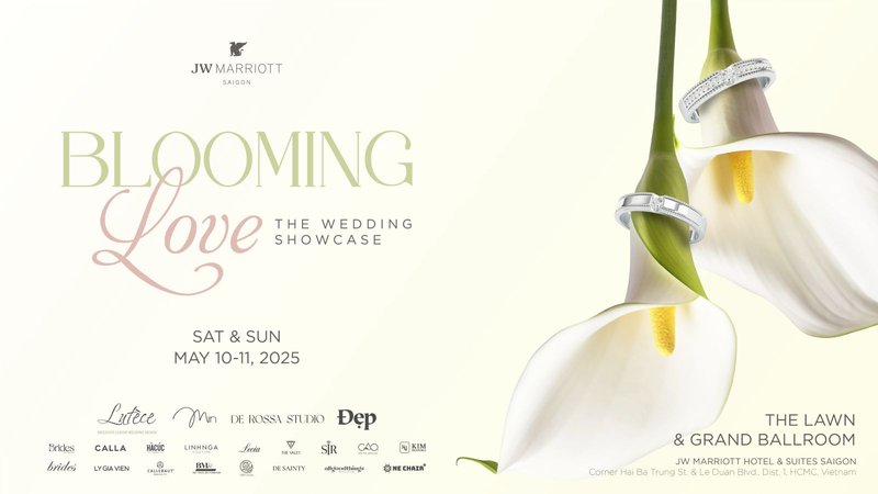 Khu vườn cho tình yêu nở rộ – Wedding Showcase tại JW Marriott Saigon cuối tuần này