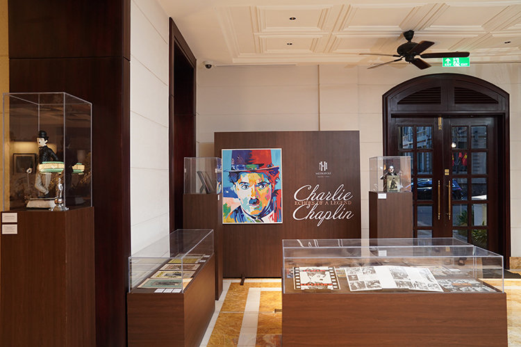 Không gian trưng bày “Charlie Chaplin: Ký ức một Huyền thoại” tại Metropole Hà Nội