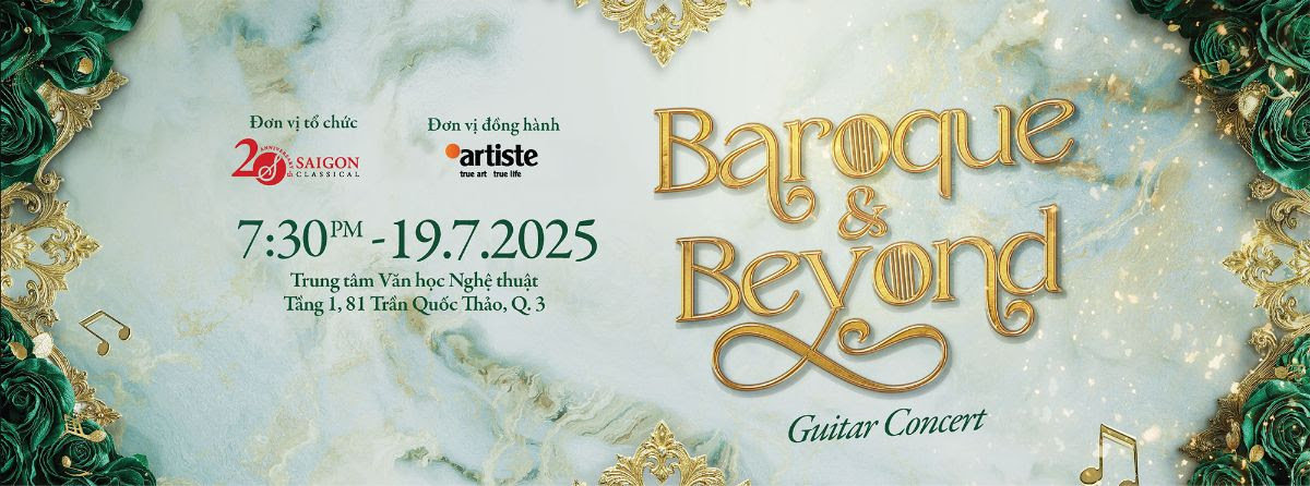 "Baroque & Beyond" – Chuyến phiêu du âm nhạc xuyên thời gian cùng guitar cổ điển