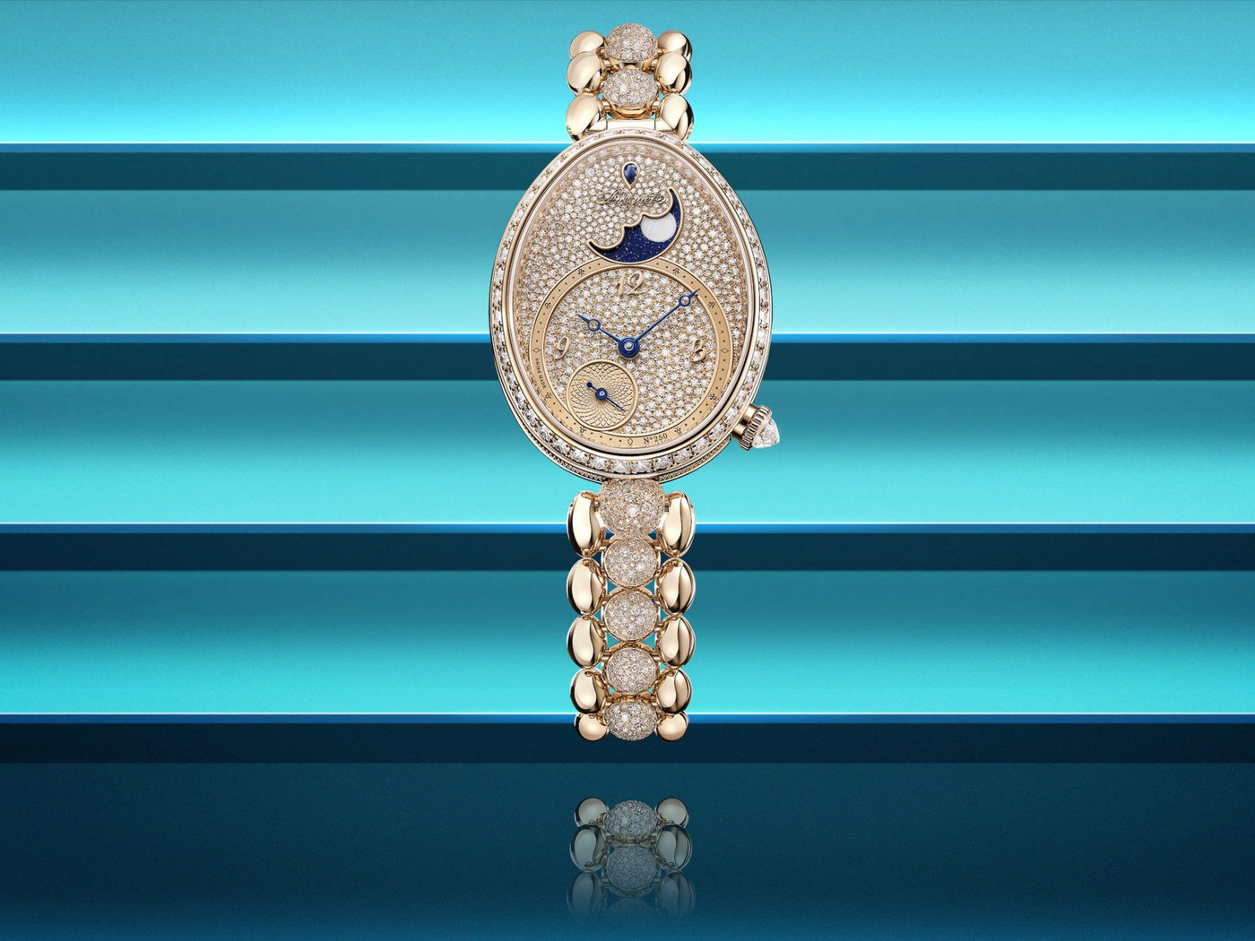 Breguet Reine de Naples 9935 tôn vinh 250 năm di sản với thiết kế phủ kim cương quý