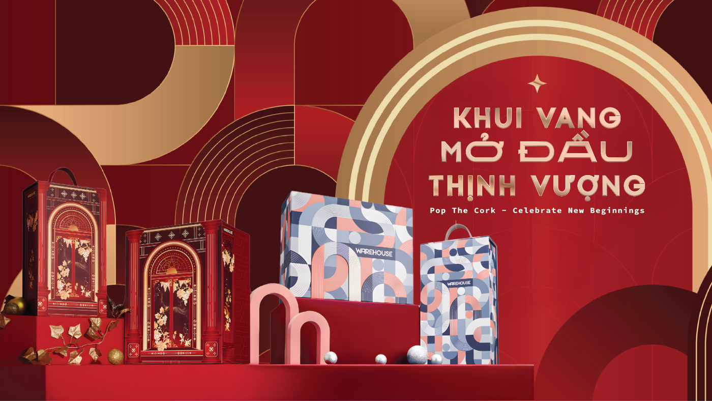 Tinh hoa quà Tết  tại Warehouse cùng BST “Khui Vang Mở Đầu Thịnh Vượng”