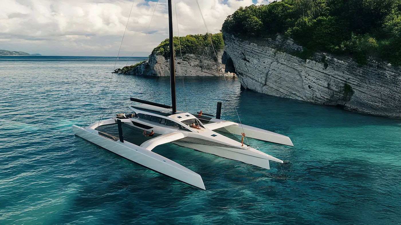 Siêu du thuyền trimaran Anahita 31m mở ra chuẩn mực mới cho du thuyền siêu nhẹ