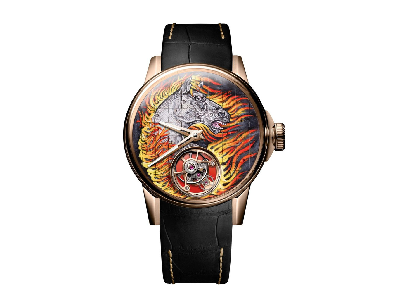 Louis Moinet Tourbillon Puzzle Fire Horse – Tuyệt tác "Ngựa Lửa" độc bản cho năm 2026
