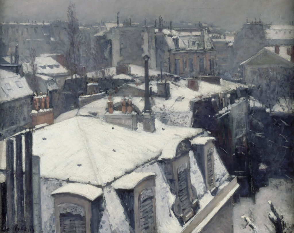 "Rooftops In The Snow": Vẻ trầm mặc của mùa đông Paris qua nét vẽ Gustave Caillebotte