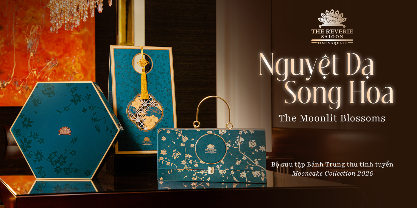The Reverie Saigon kết tinh vẻ đẹp mẫu đơn và quế hoa vào BST ‘Nguyệt Dạ Song Hoa’  
